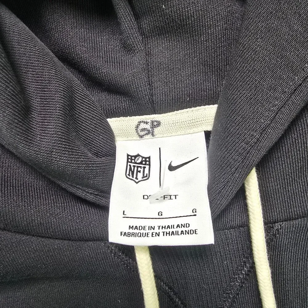 NWT Nike Men's Kansas City Chiefs Crucial Catch Black Staff Issued Hoodie L